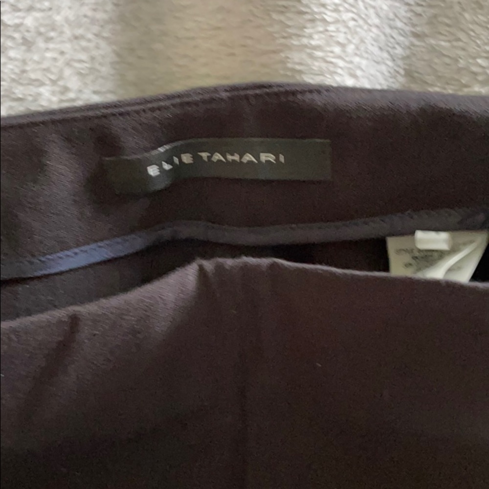 ElieTahari JULIETTE LONG SKINNY STRETCH TWILL PANT - Picture 2 of 5